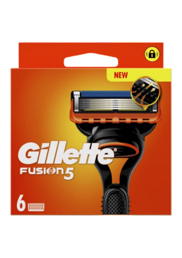Сменные кассеты для бритья Gillette Fusion5, 6 шт